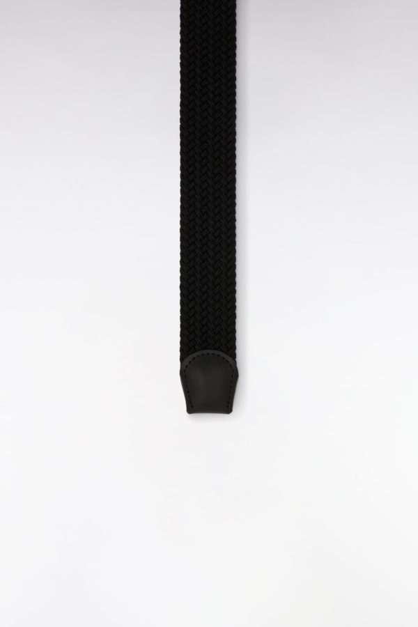 Ceinture Élastique En Caoutchouc Uni Noir Eden Park – Image 2