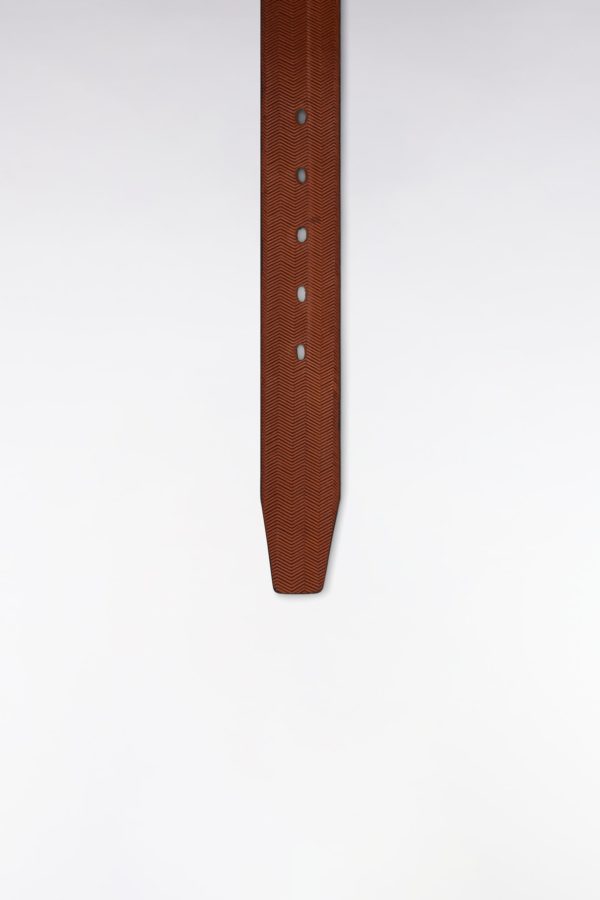 Ceinture En Cuir Marron Eden Park – Image 2