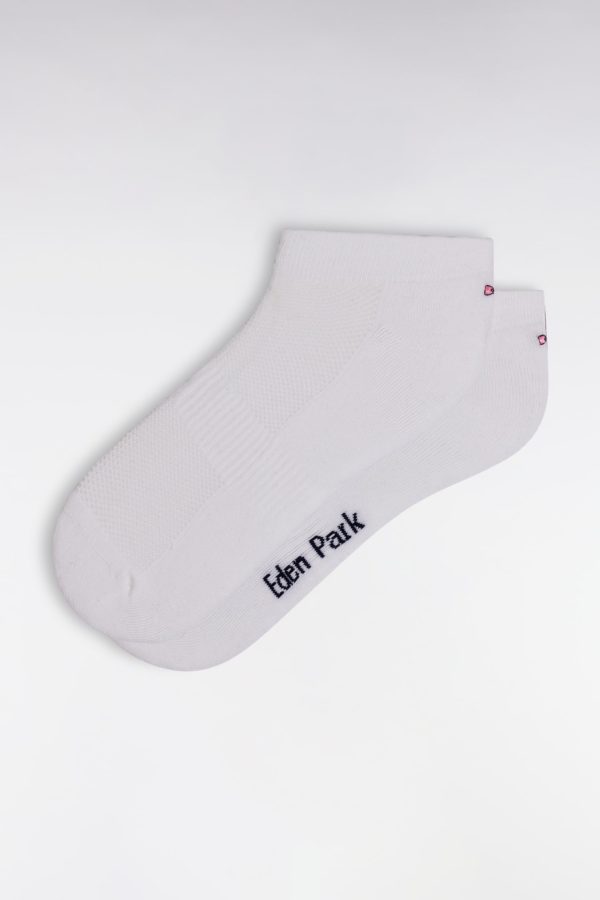 Chaussettes En Coton Stretch Mélangé Blanches Eden Park