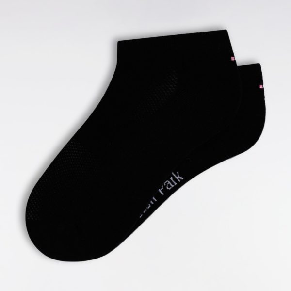Chaussettes En Coton Stretch Mélangé Noires Eden Park