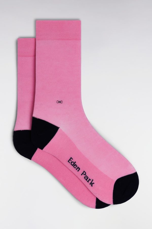 Chaussettes En Coton Stretch Mélangé Roses Eden Park