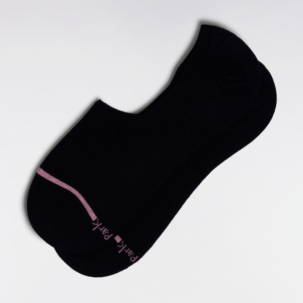 Chaussettes Basses En Coton Stretch Mélangé Marine Liseré Rose Eden Park