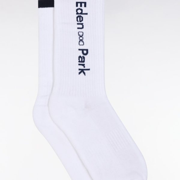 Chaussettes En Coton Stretch Mélangé Blanches Jacquard Eden Park Eden Park