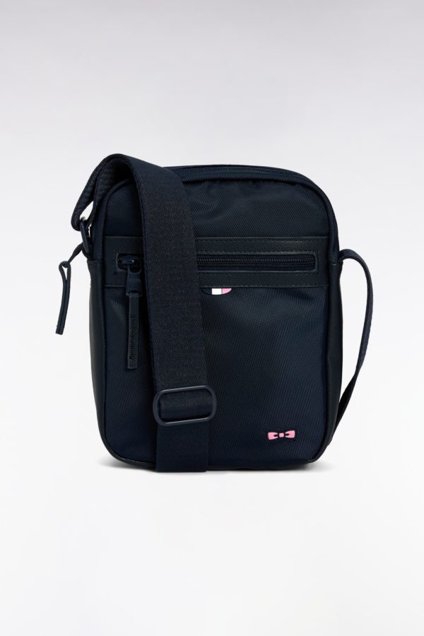 Sac Besace Toile Et Cuir Noir Eden Park