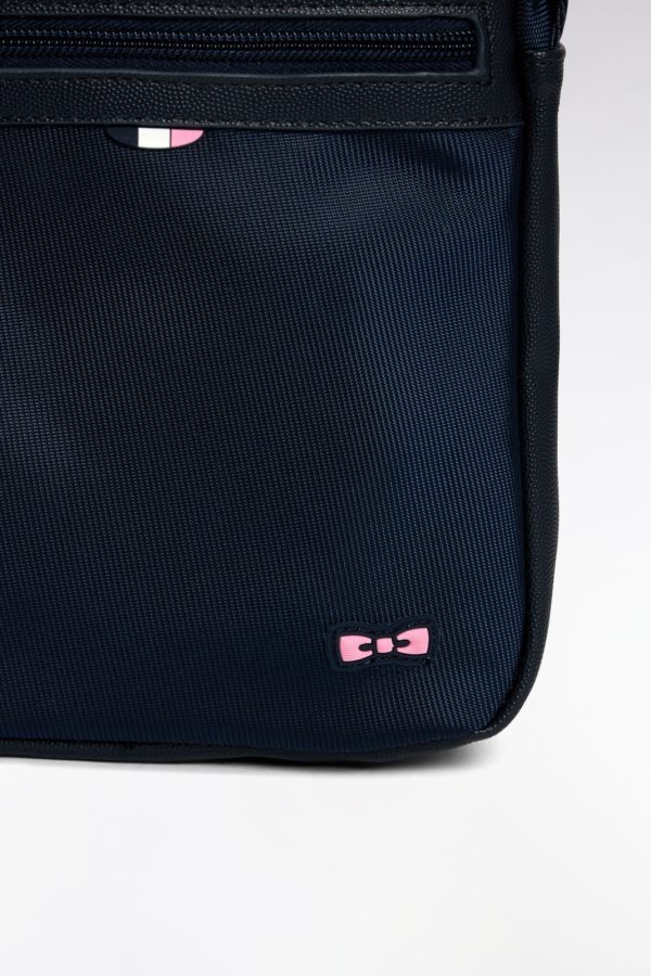 Sac Besace Toile Et Cuir Noir Eden Park – Image 2