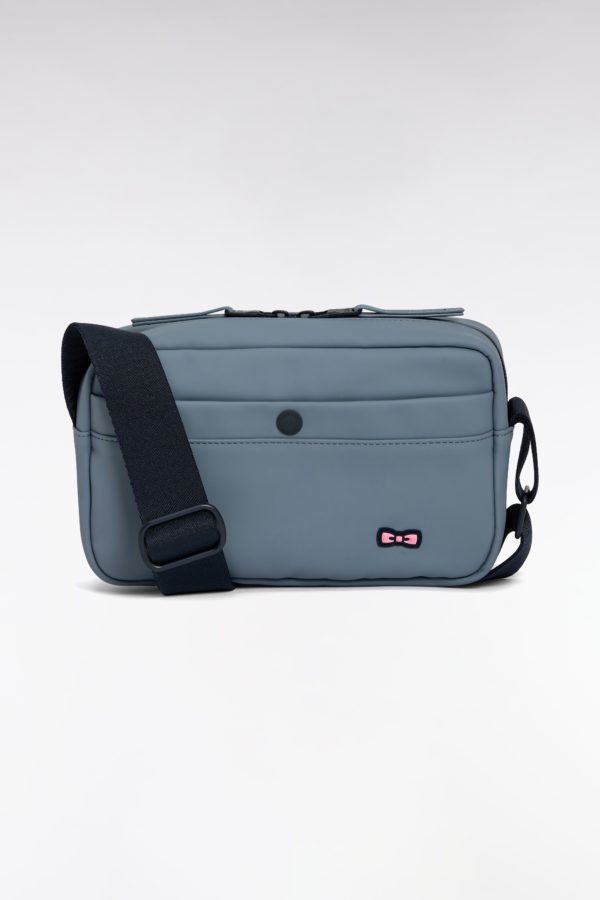 Camera Bag En Gomme Uni Gris Eden Park