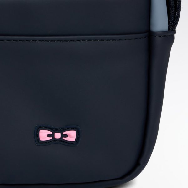 Camera Bag En Gomme Coupé-cousu Marine Et Gris Eden Park