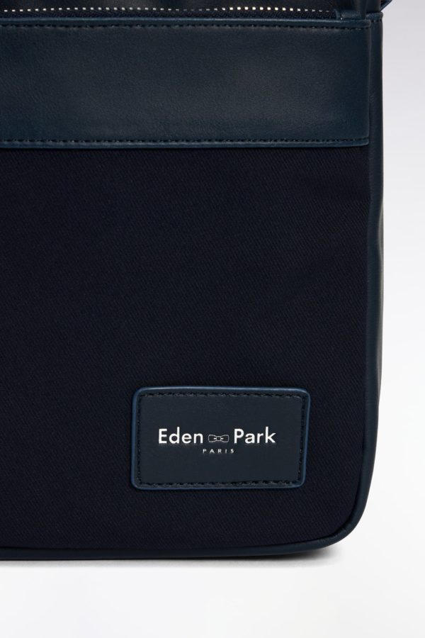 Sac Besace En Toile Bleu Marine Eden Park – Image 2