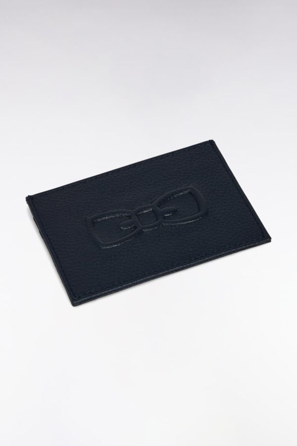 Porte-cartes En Cuir Grainé Marine Eden Park – Image 2