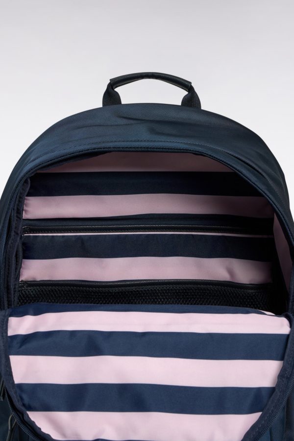 Sac À Dos En Toile Et Cuir Noir Eden Park – Image 3