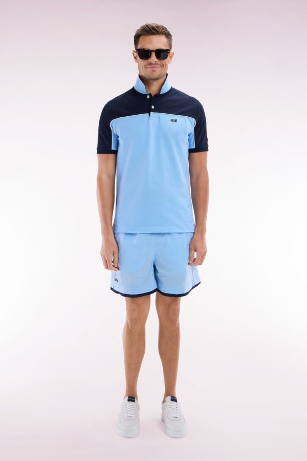Maillot De Bain Ciel À Passepoil Blanc Eden Park