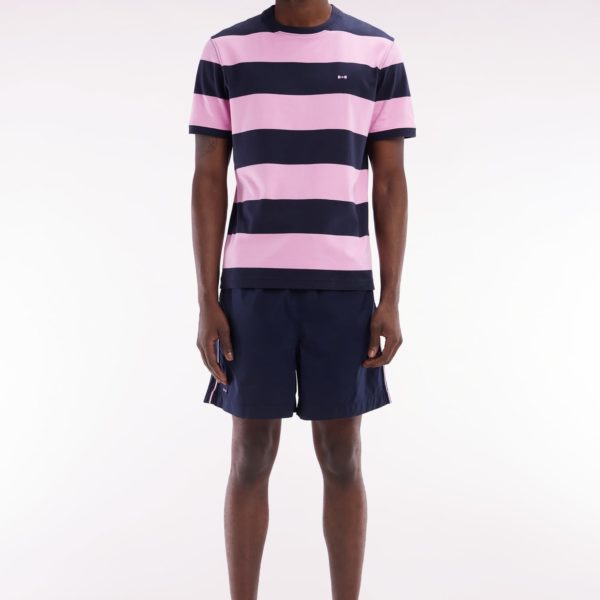 Maillot De Bain Marine À Détails Tricolores Eden Park