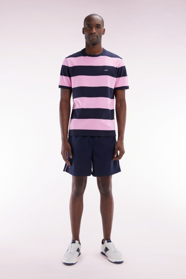 Maillot De Bain Marine À Détails Tricolores Eden Park