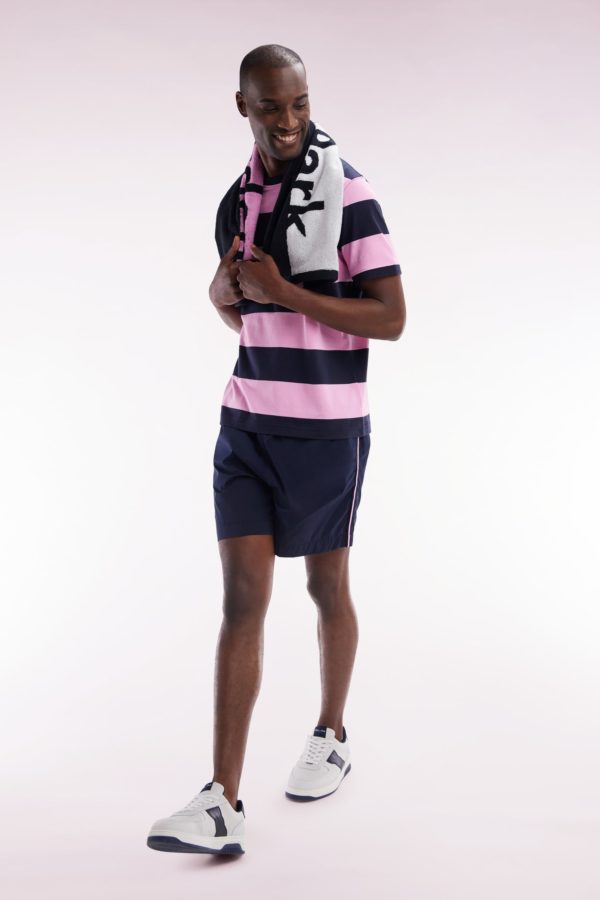 Maillot De Bain Marine À Détails Tricolores Eden Park – Image 2