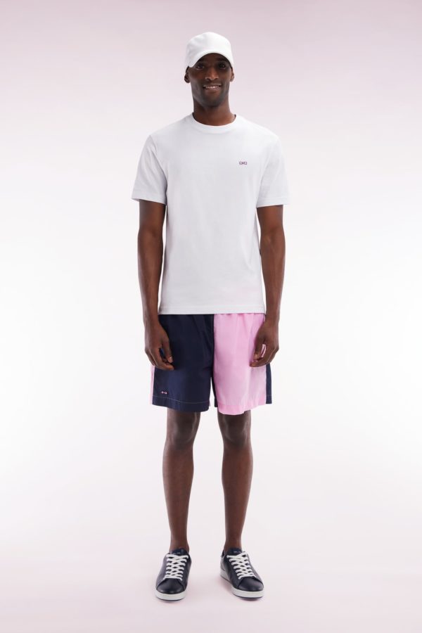 Maillot De Bain Bicolore Rose Et Marine Eden Park