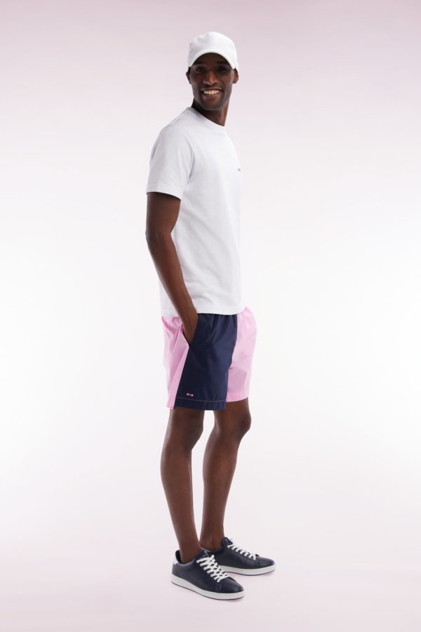 Maillot De Bain Bicolore Rose Et Marine Eden Park – Image 2