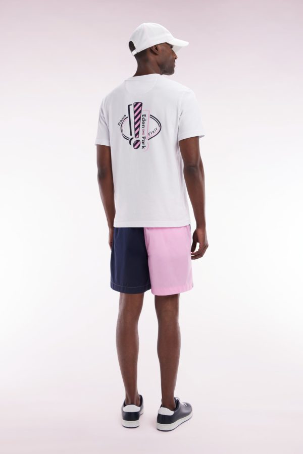 Maillot De Bain Bicolore Rose Et Marine Eden Park – Image 3