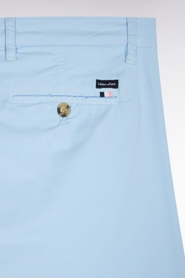Pantalon Chino Sans Plis En Coton Stretch Gris Clair Coupe Droite Eden Park – Image 4