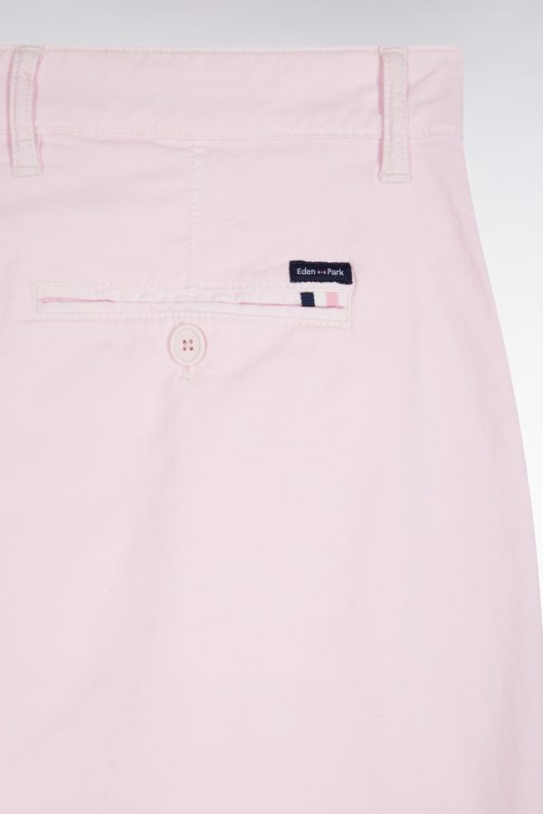Pantalon Chino À Plis En Coton Stretch Rose Coupe Droite Eden Park – Image 5