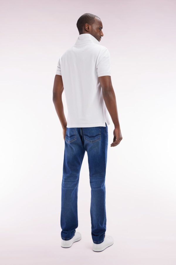 Jean 5 Poches En Denim Stretch Foncé Coupe Droite Eden Park – Image 3