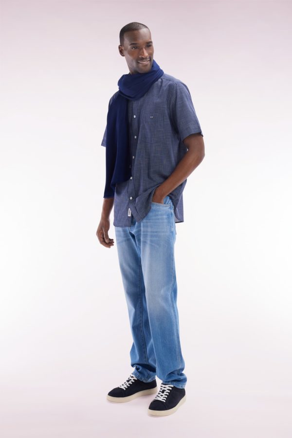 Jean 5 Poches En Denim Stretch Medium Wash Coupe Droite Eden Park – Image 2