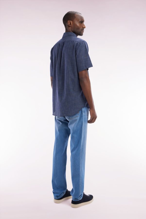Jean 5 Poches En Denim Stretch Medium Wash Coupe Droite Eden Park – Image 3