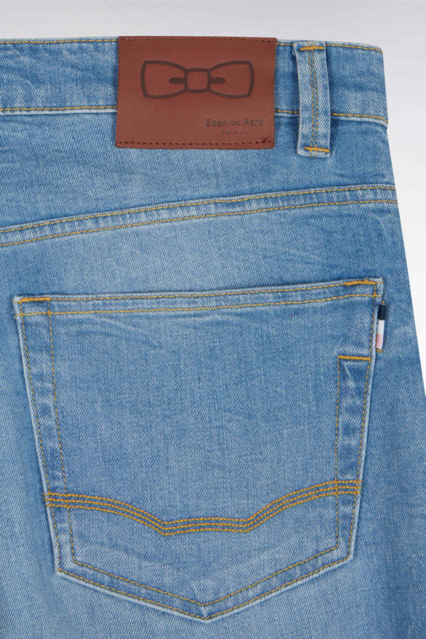 Jean 5 Poches En Denim Stretch Medium Wash Coupe Droite Eden Park – Image 4