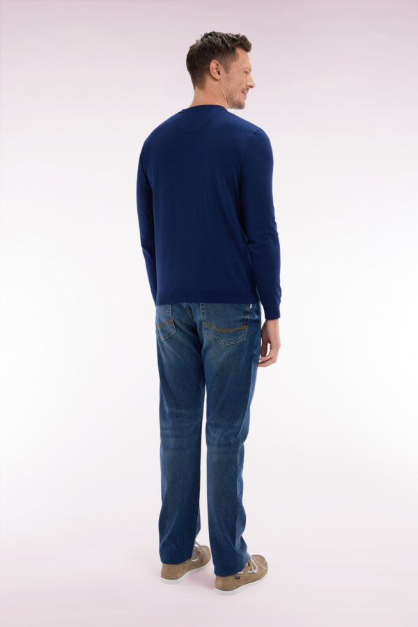 Jean 5 Poches En Denim Stretch Brut Coupe Droite Eden Park – Image 3
