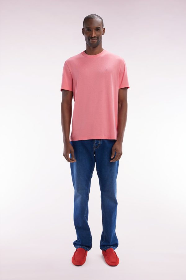 Jean 5 Poches En Denim Stretch Bleu Brut Coupe Droite Eden Park