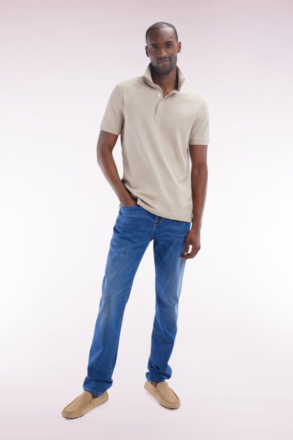 Jean 5 Poches En Denim Stretch Délavage Stone Wash Medium Coupe Slim Eden Park – Image 2