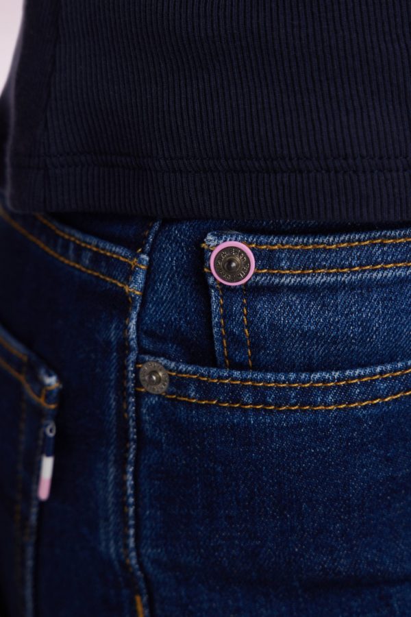 Jean 5 Poches En Denim Stretch Bleu Coupe Slim Eden Park – Image 4