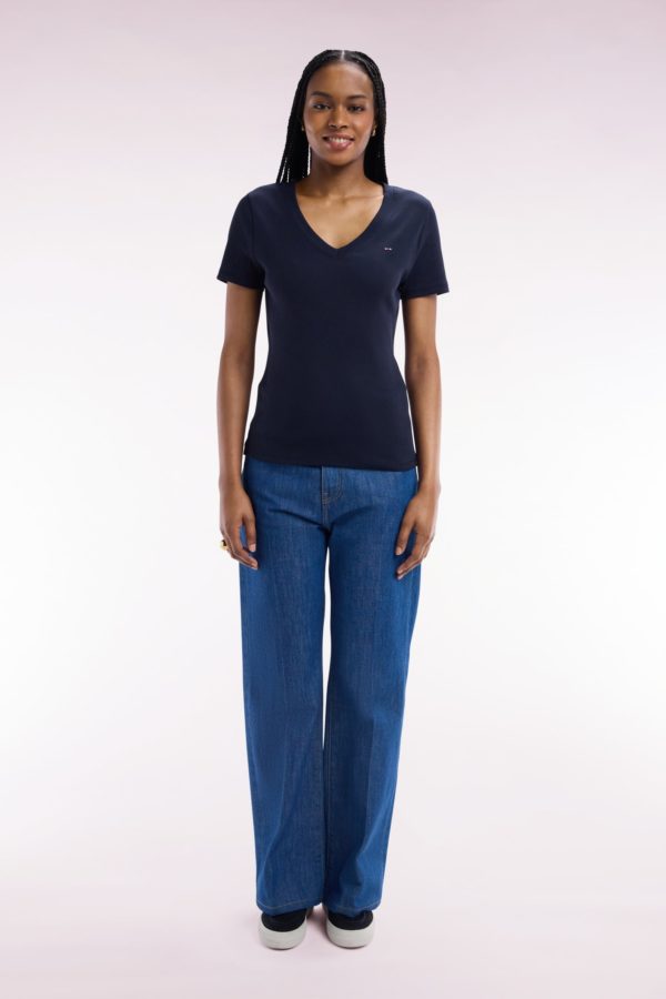 Jean 5 Poche En Denim Brut Coupe Flare Eden Park – Image 2