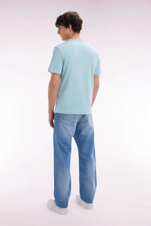 Jean 5 Poches En Denim Bleu Délavage Stone Bleach Coupe Comfort Eden Park – Image 3
