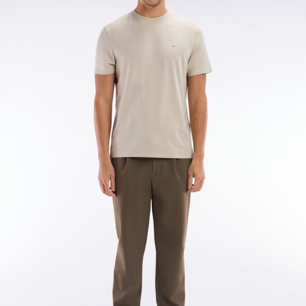 Pantalon À Taille Élastique Marron Eden Park
