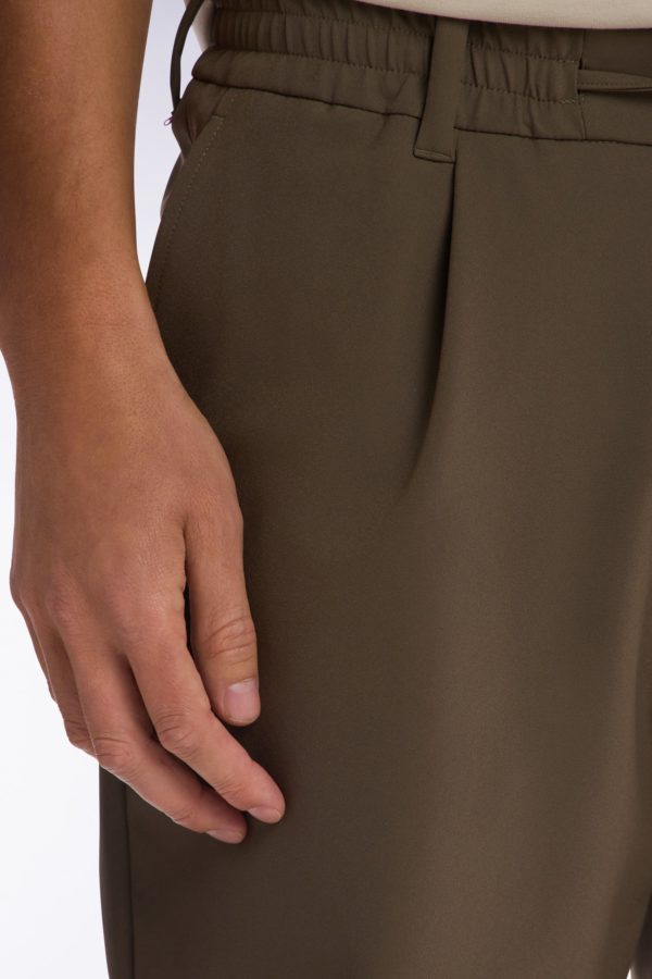 Pantalon À Taille Élastique Marron Eden Park – Image 4
