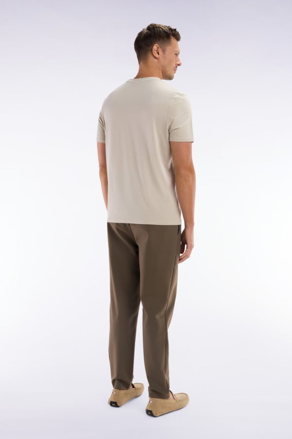 Pantalon À Taille Élastique Marron Eden Park – Image 3