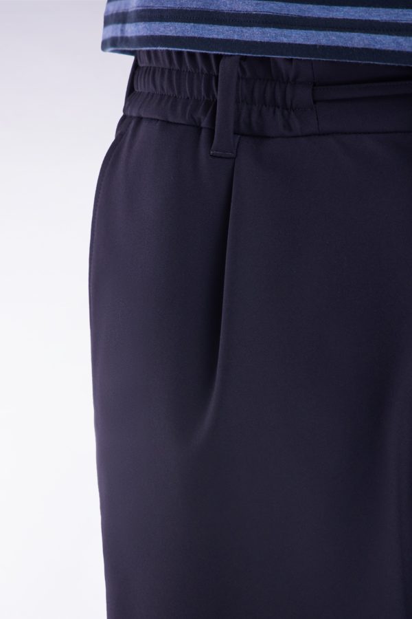 Pantalon À Taille Élastique Marine Eden Park – Image 4