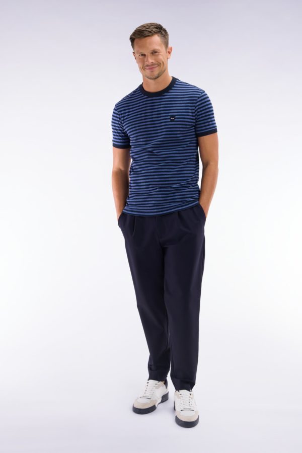 Pantalon À Taille Élastique Marine Eden Park – Image 2