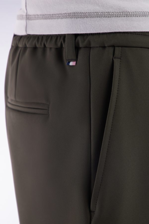 Pantalon À Taille Élastique Kaki Eden Park – Image 4