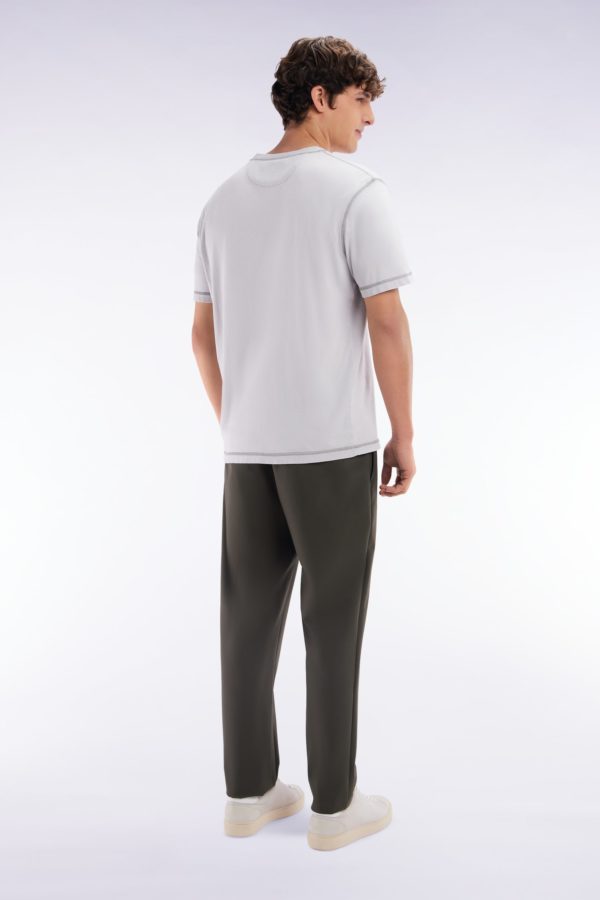 Pantalon À Taille Élastique Kaki Eden Park – Image 3