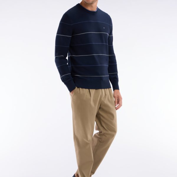 Pantalon À Taille Élastique En Lyocell Et Coton Stretch Camel Eden Park