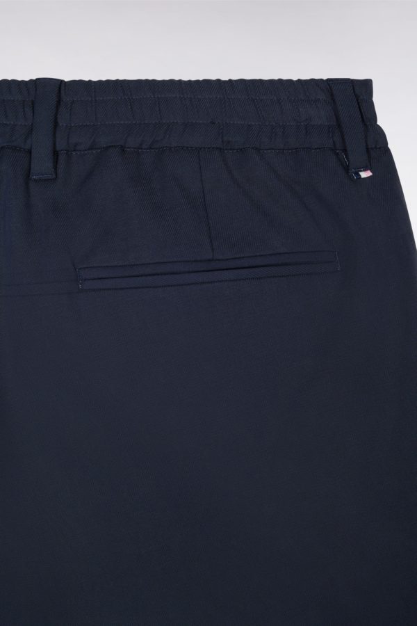 Pantalon À Taille Élastique En Lyocell Et Coton Stretch Marine Eden Park – Image 5
