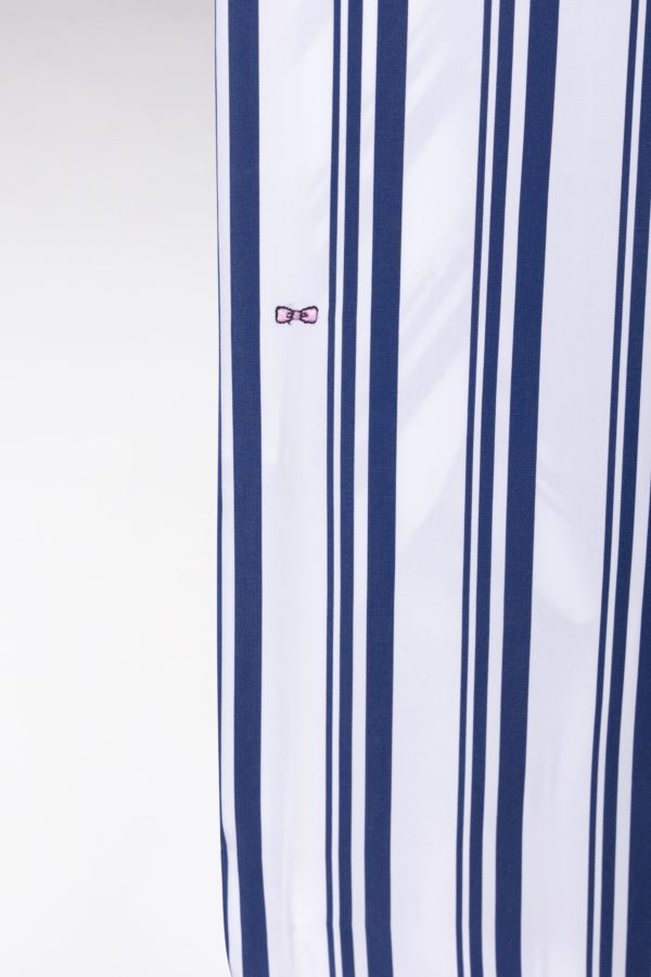 Robe Chemise Rayée En Coton Marine Et Blanc Coupe Décontractée Eden Park – Image 6