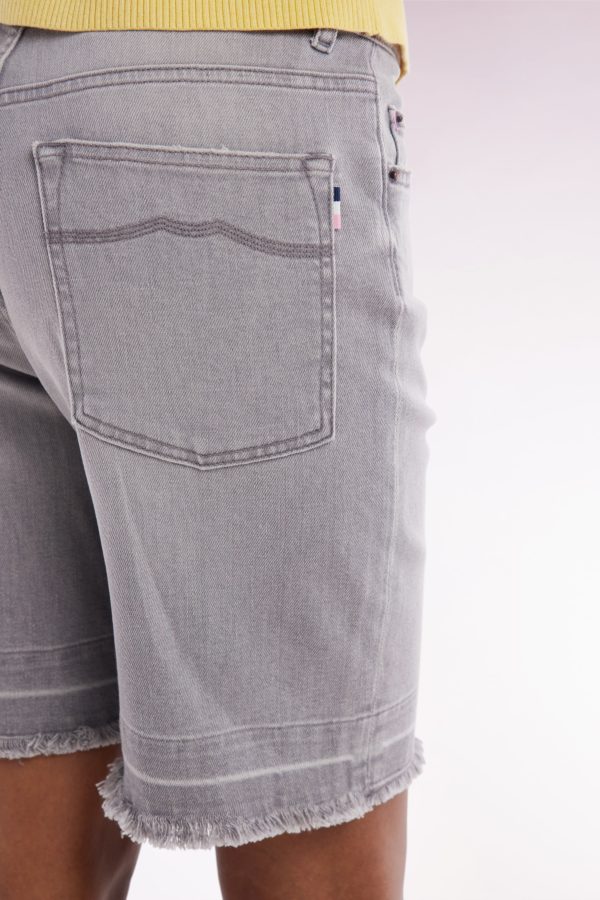 Short En Denim Stretch Gris Coupe Décontractée Eden Park – Image 4