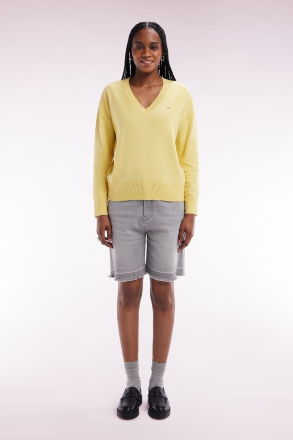 Short En Denim Stretch Gris Coupe Décontractée Eden Park – Image 2