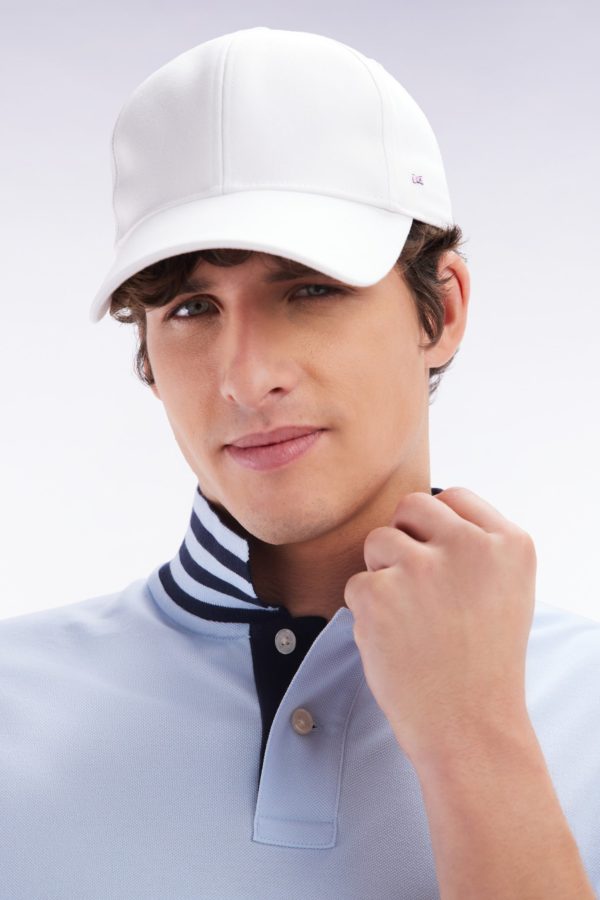 Casquette Unie En Twill De Coton Blanc Broderie Nœud Papillon Eden Park