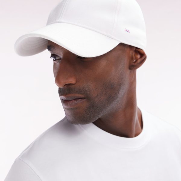 Casquette Unie En Piqué Coton Blanc Broderie Nœud Papillon Eden Park