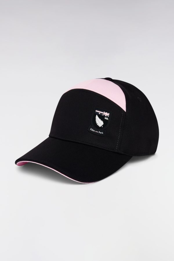 Casquette En Coton Noir Et Rose New Zealand Eden Park