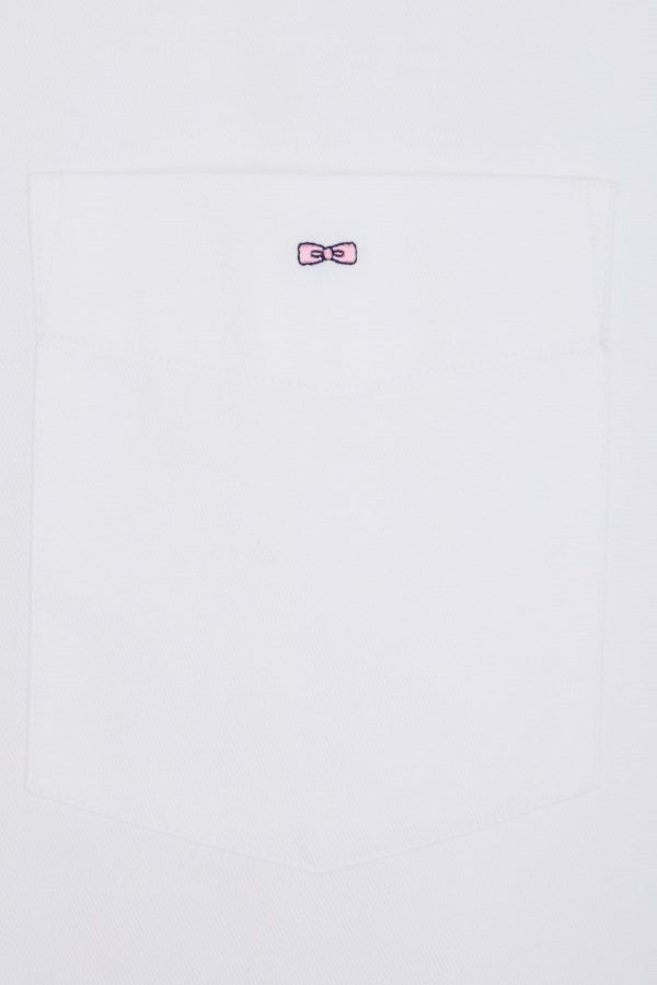 Chemise À Manches Courtes En Coton Blanc Coupe Droite Eden Park – Image 5
