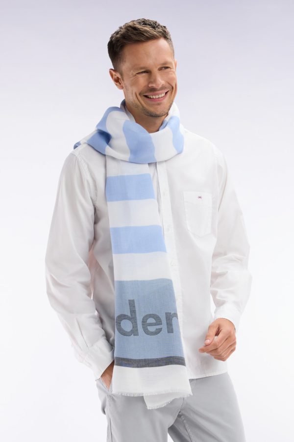 Chemise Unisexe En Coton Et Lyocell Stretch Blanc Coupe Droite Eden Park – Image 2